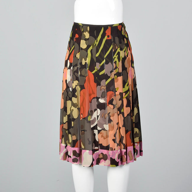 2000s Dries Van Noten Silk Wrap Skirt