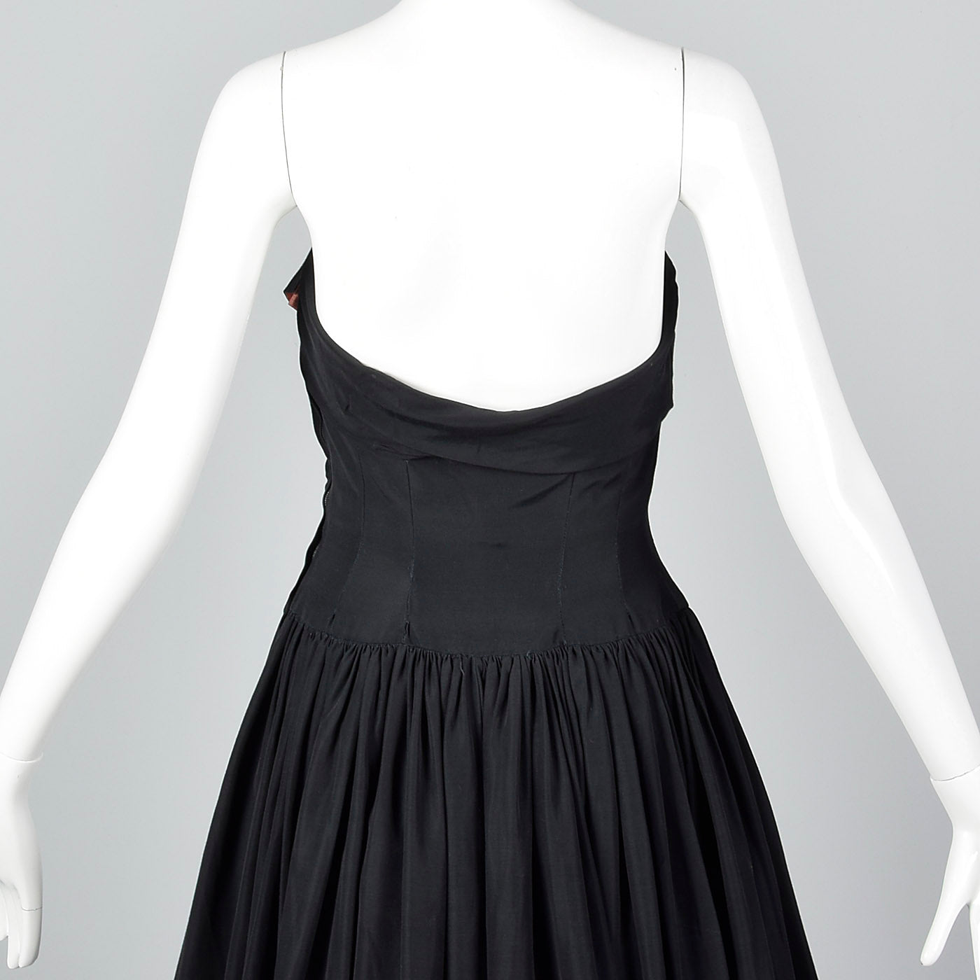 1940s Strapless Black Party Dress Style & Salvage 1940s Strapless Black Party Dress Style & Salvage