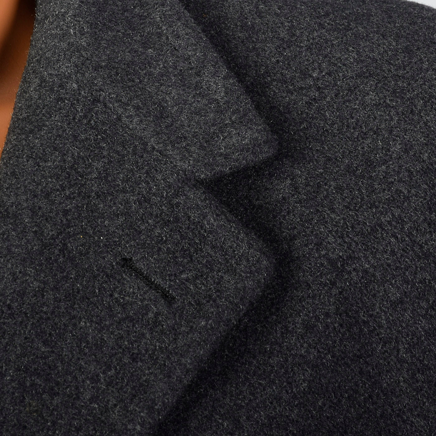 1970s Mens Gray Mongolian Cashmere Coat
