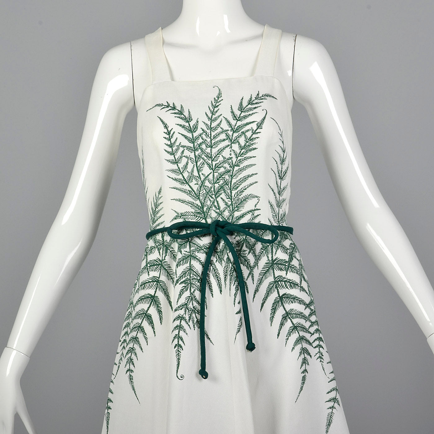 1950s Novelty Fern Dress