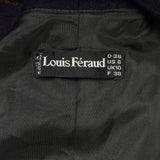 Medium Louis Feraud Wrap Dress 1990s Wool Black Long Sleeve