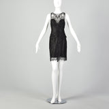 XS Pamela Dennis Matching Black Lace Skirt and Top Dress Set