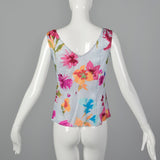 Small Escada 1990s Sleeveless Silk Top
