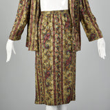 XL Adele Simpson 1980s Jacket and Skirt Set