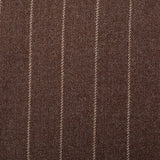 1940s Mens Brown Striped Jacket with Double Breasted Front