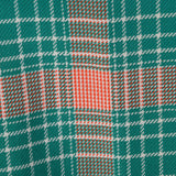 Small 1960s Green and Red Plaid Dress Set