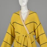 Medium Sonia Rykiel 1990s Yellow Heavy Cardigan Jacket