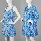 1960s Abercrombie & Fitch Deadstock Swim Romper & Cover-Up