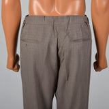 Medium 1960s Brown Adjustable Waist Pants