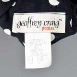 1980s Black and White Polka Dot Dress