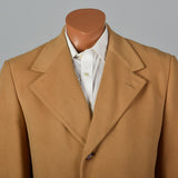 1970s Mens Dhalishan Cashmere Tan Coat
