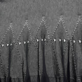 Sonia Rykiel 1990s Black Ruffle Crochet Detail Cardigan