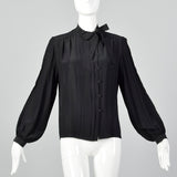 Small 1980s Christian Dior Separates Silk Blouse