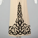 Medium 1970s Knit Dress with Appliqué Details