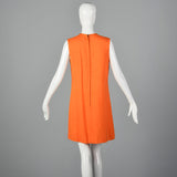 1960s Deadstock Mod Dress with 3D Flower Appliques