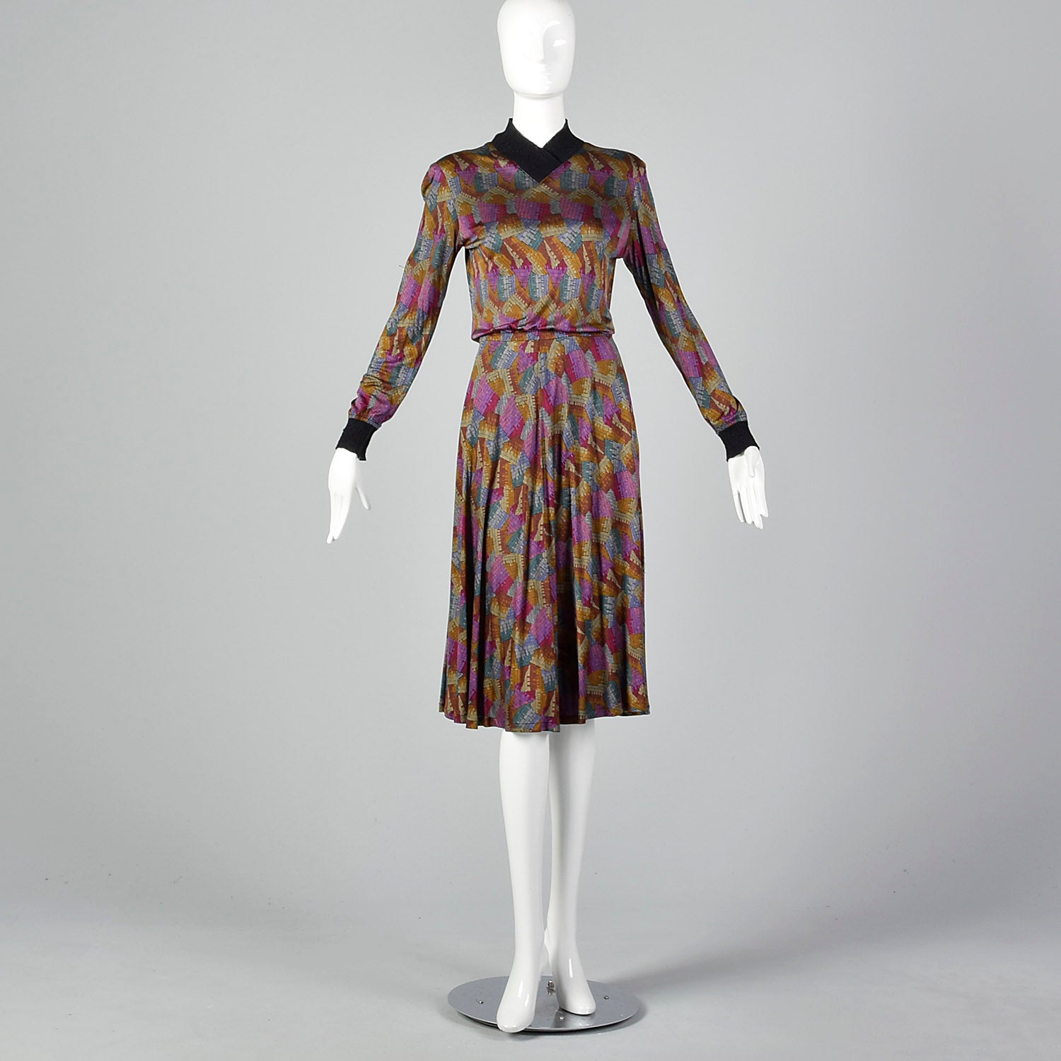 XS - S Missoni 1970s Silk Dress