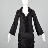 Medium 2000s Chan Luu Black Silk Set