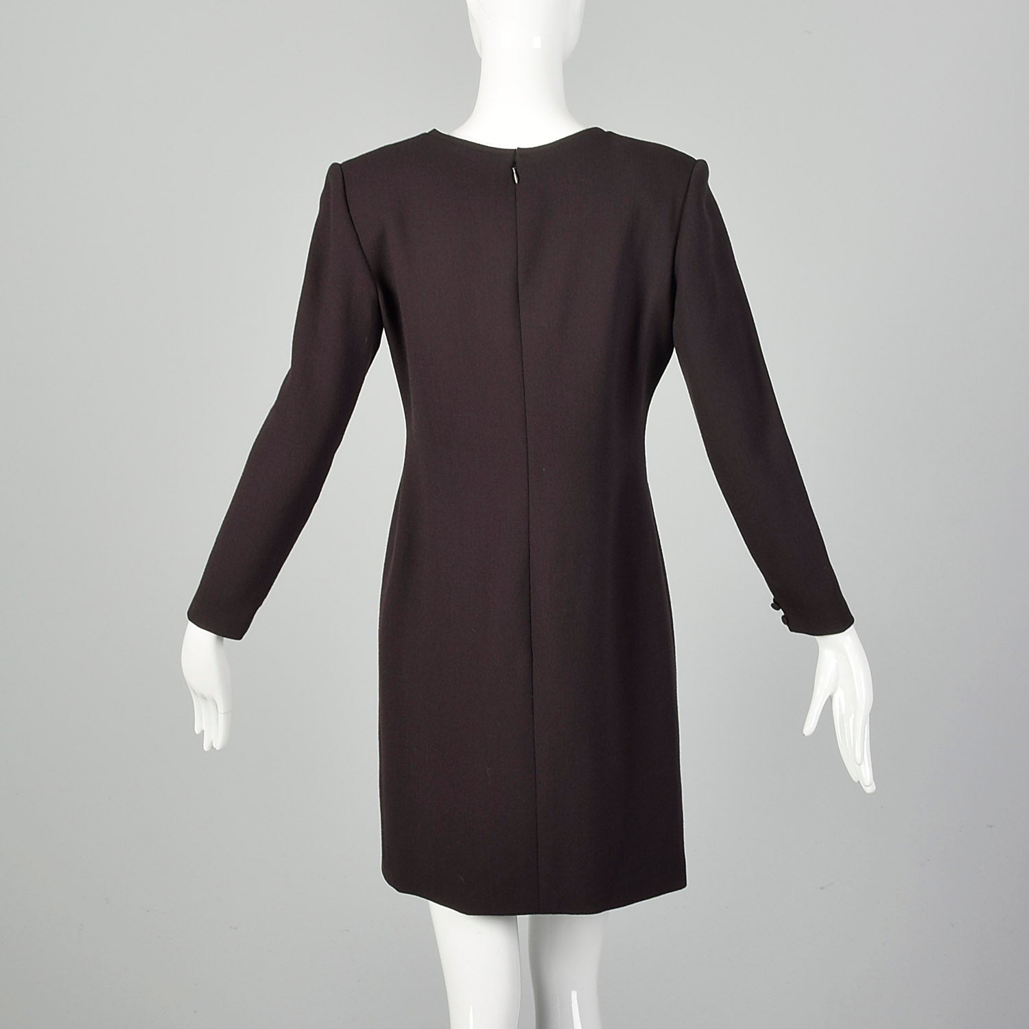 Small Bill Blass 1990s Brown Dress