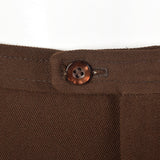 Small 1970s Brown Wide Leg Pants