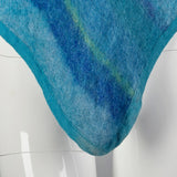 1970s Blue Striped Poncho