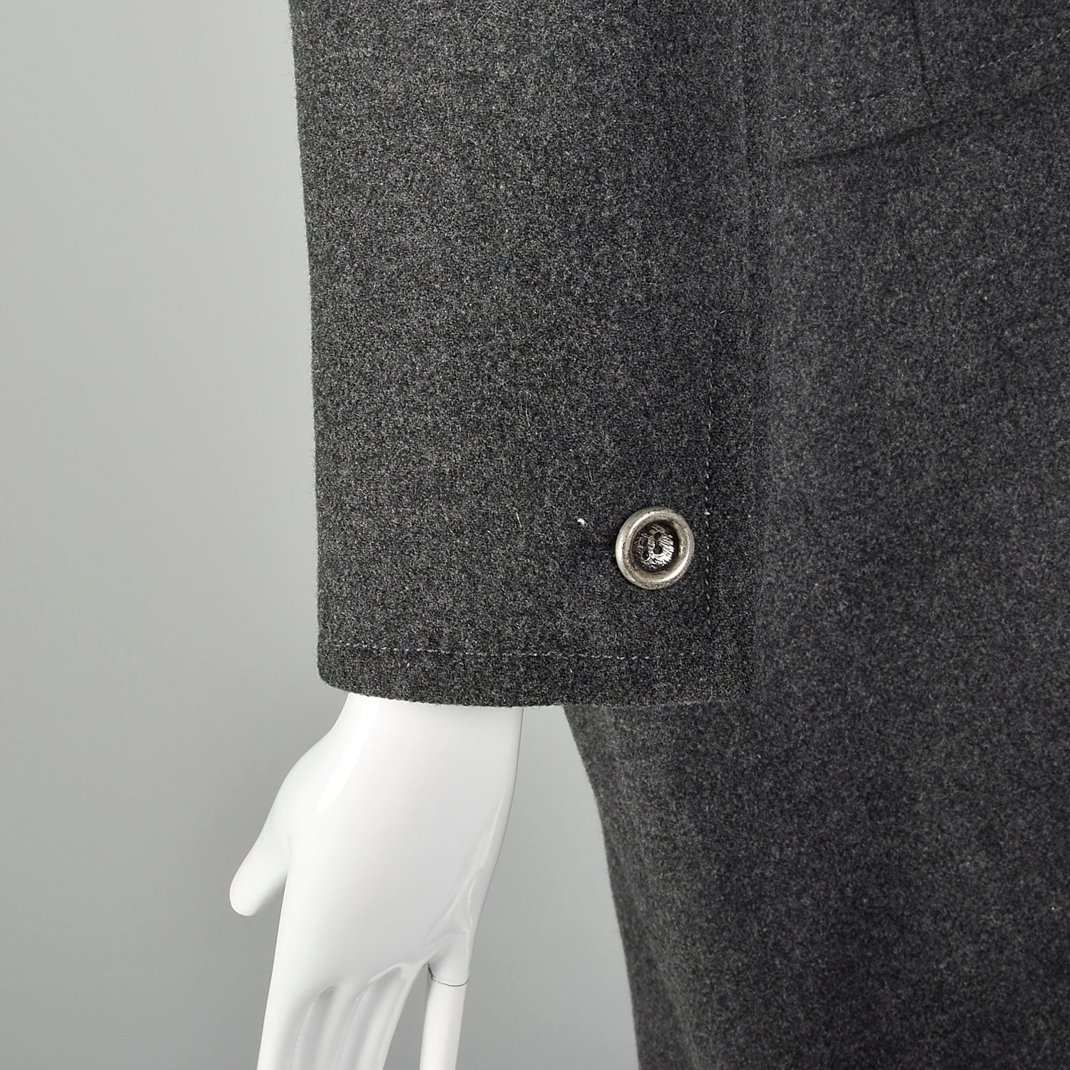 Medium 1960s Gray Wool Skirt Suit