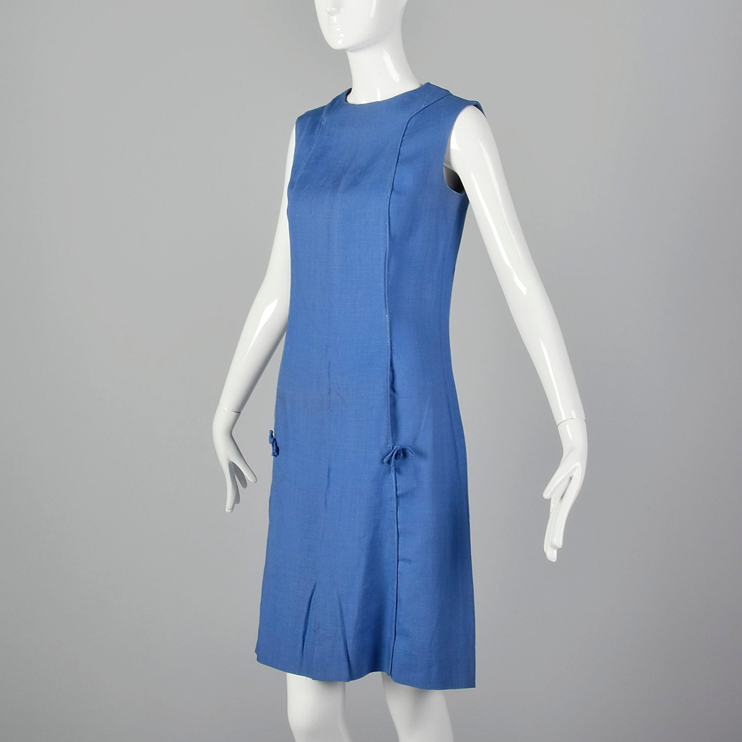 XS 1960s Blue Shift Dress