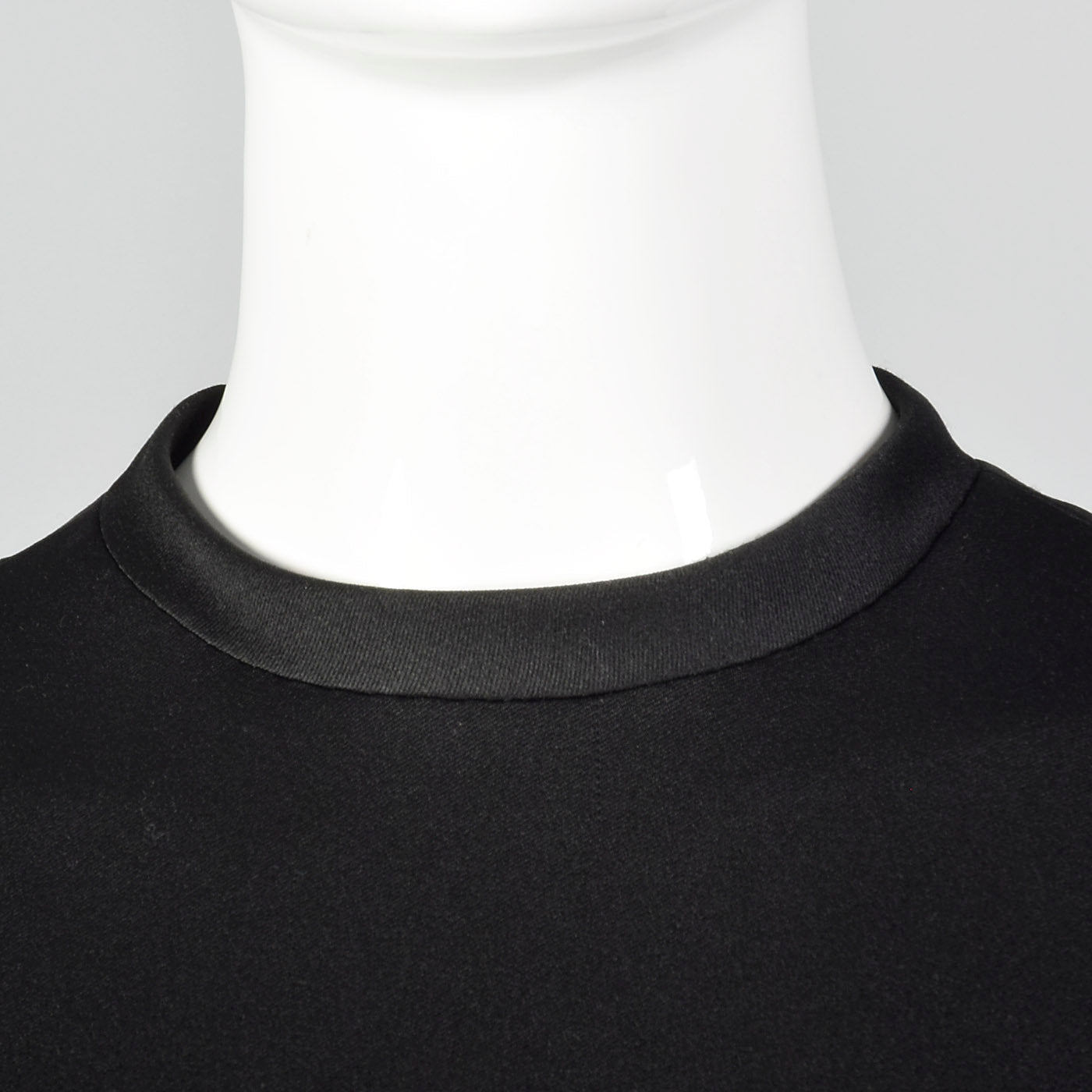 1970s Georgette Trilere Black Evening Dress