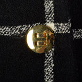 1980s Louis Feraud Wool Plaid Skirt Suit
