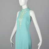 1980s Lillie Rubin Mint Green Dress