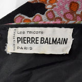 1960s Pierre Balmain Formal Maxi Dress in Psychedelic Knit