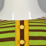 1960s Striped Shift Dress