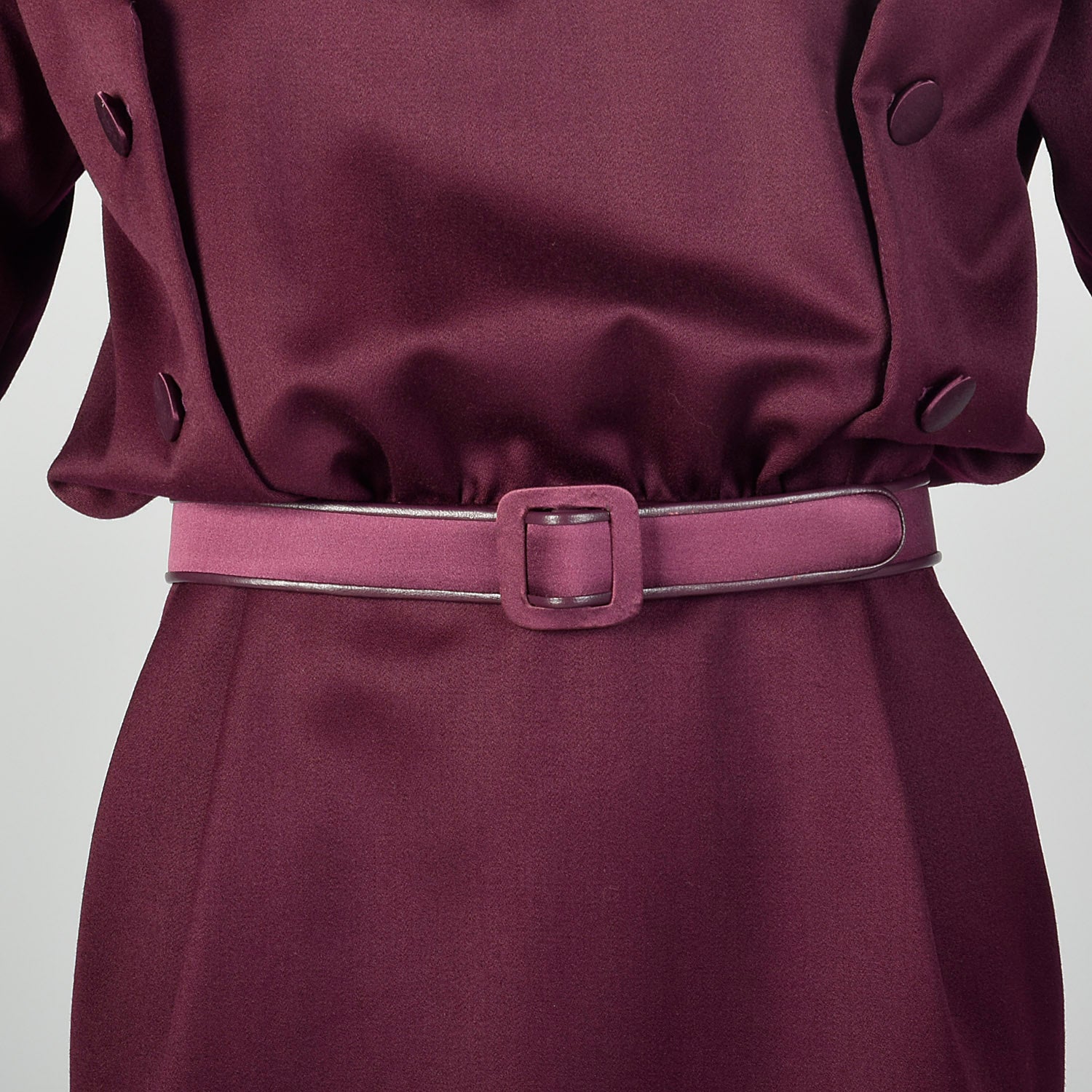 Medium Galanos 1980s Purple Dress