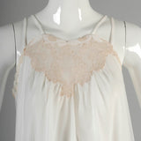 1960s White Babydoll Nightgown with Matching Peignoir