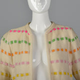1960s Multicolor Striped Cardigan