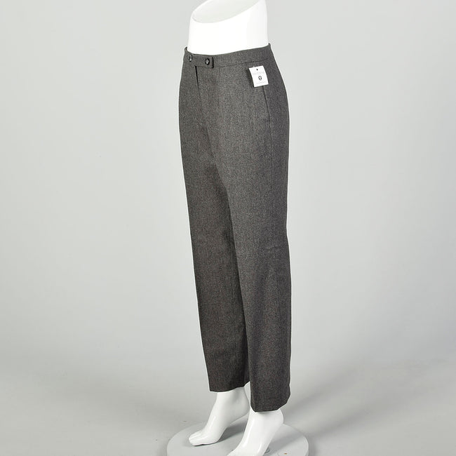 Small 2000s Pants Balenciaga Le Dix Wool Cashmere Tapered Leg Designer