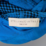2000s Stella McCartney Blue Print Silk Dress