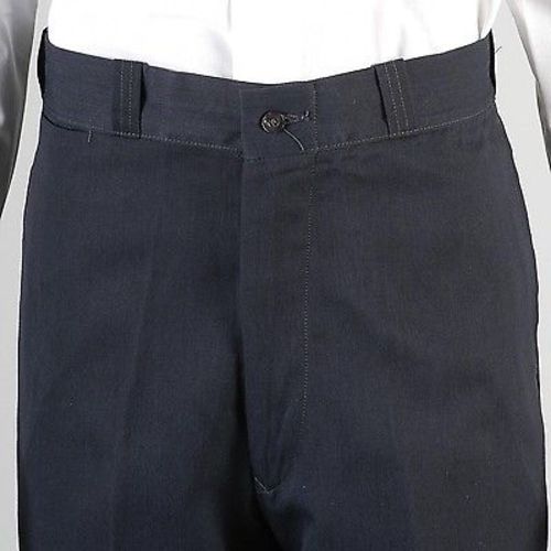 Deadstock 1960s Men's Big Yank Sanforized Blue Twill Workwear Pants