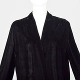 Medium 1920s Black Velvet Cardigan