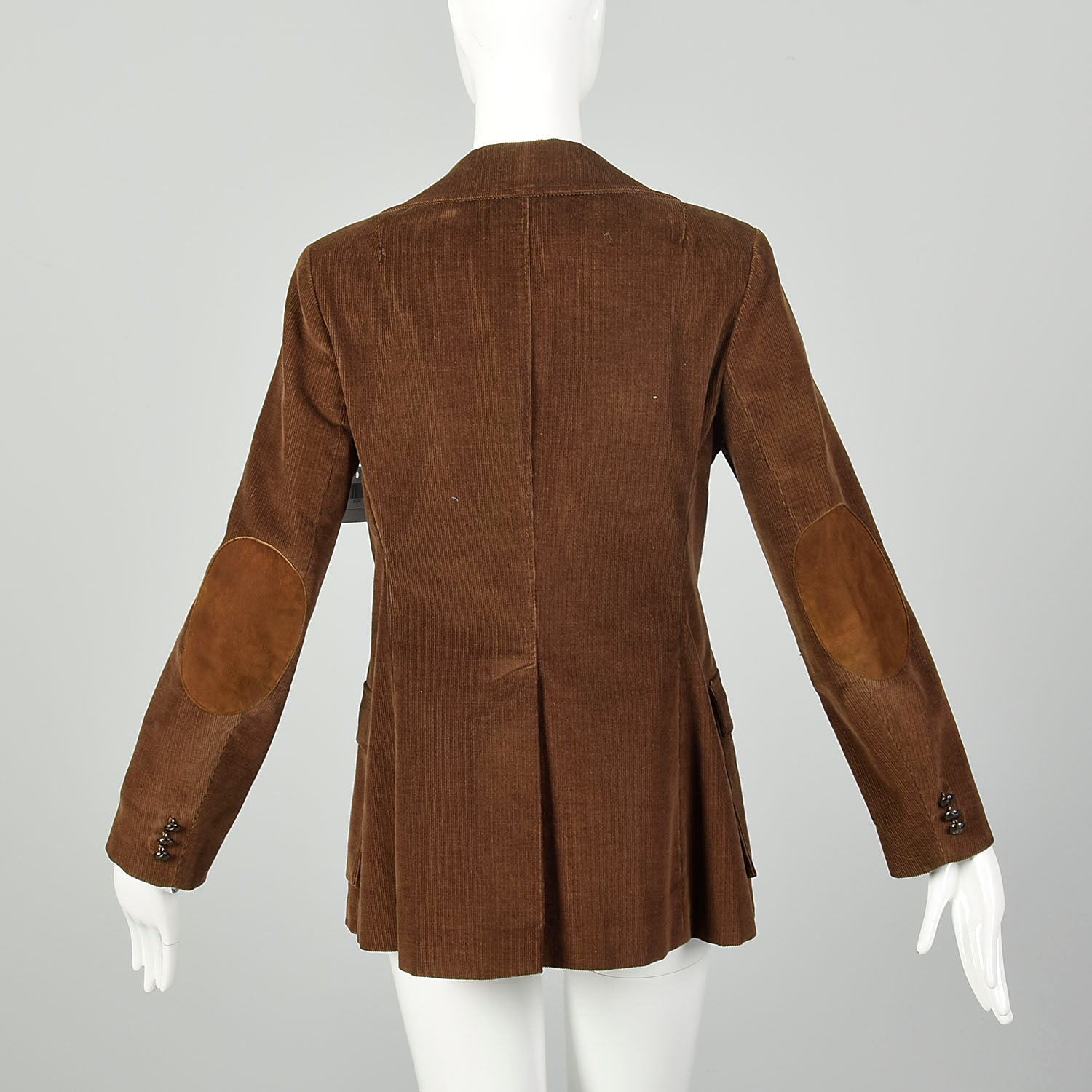 Small 1970s Brown Corduroy Blazer Casual Boho Hippie Jacket