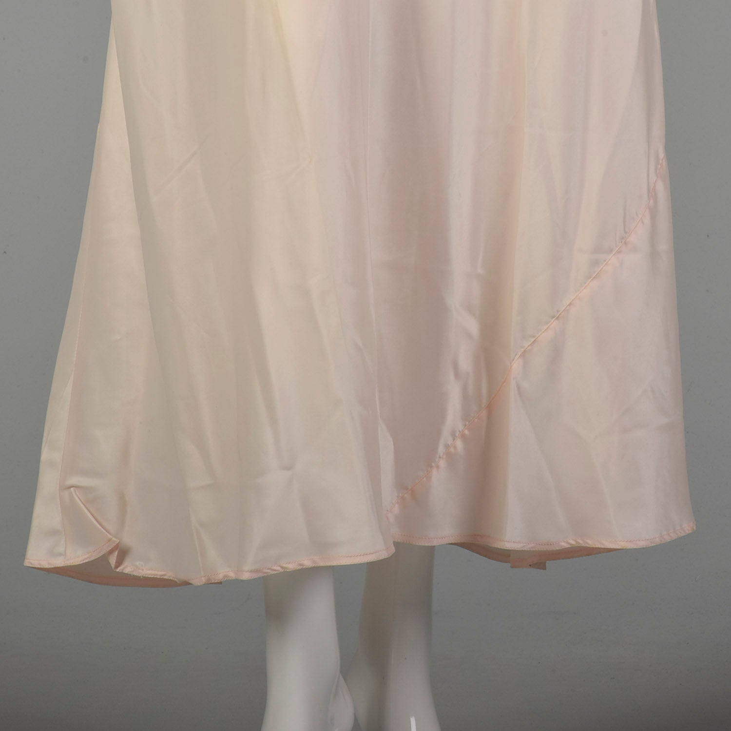 1940s Deadstock Pink Rayon Nightgown Vintage Boudoir Lingerie