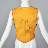 XS North Beach Leather 1990s Leather Vest