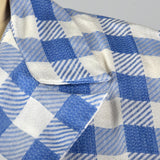 1950s Blue and White Gingham Day Dress