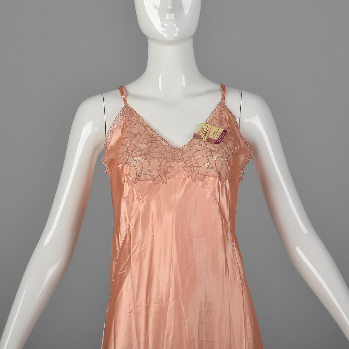 1940s Deadstock Pink Rayon Full Slip