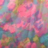 1960s Lucie Ann Wrap Robe in Pink Floral Print