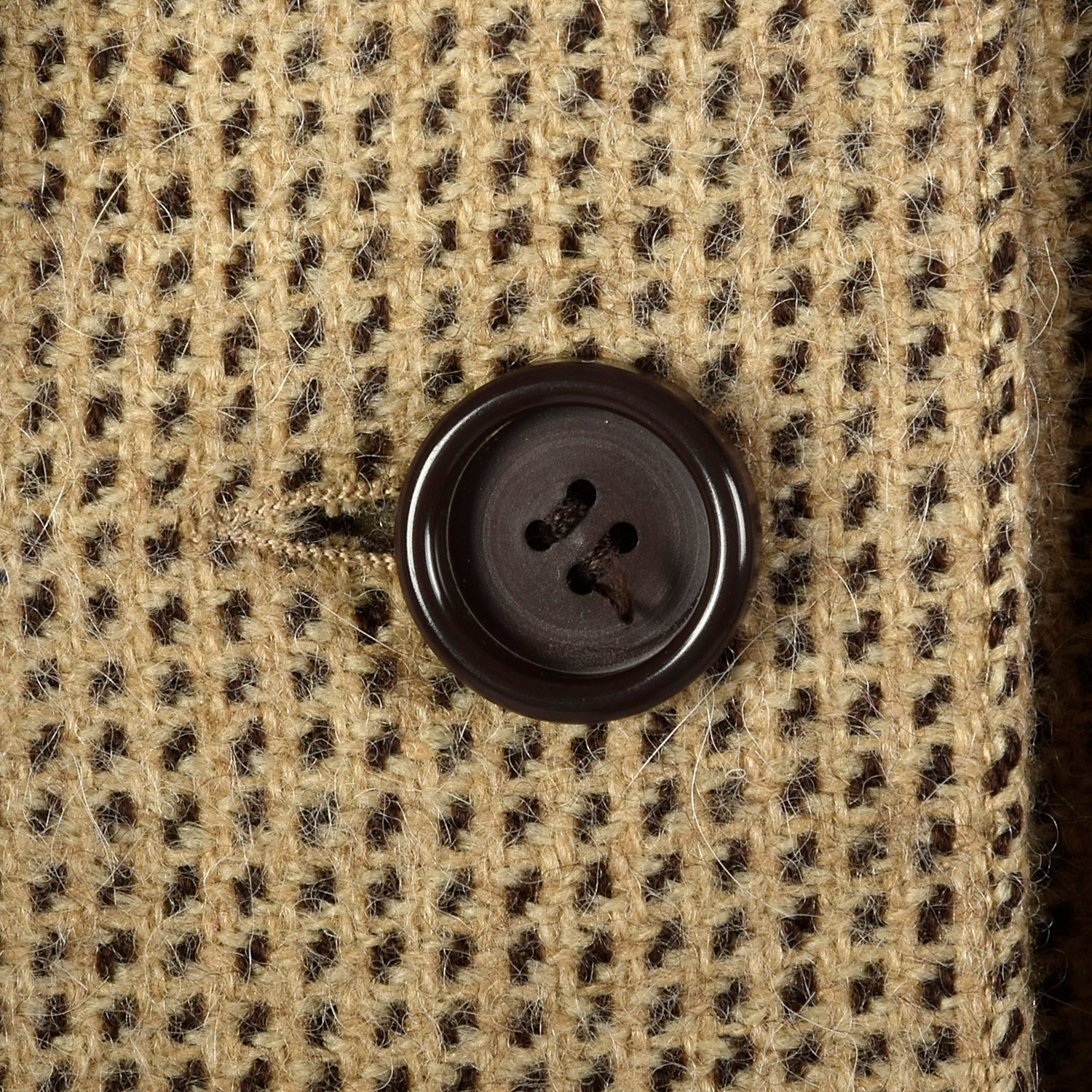 Small Jean Louis Scherrer Boutique 1990s Brown Tweed Skirt Suit