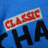 1990s Blue Knit Novelty Race Car Coat