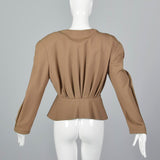 XS Thierry Mugler  1980s Tan Jacket