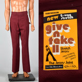 1970s NOS Sears Maroon Pants