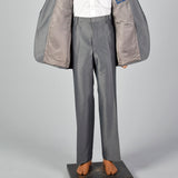 Large 1970s Gray Western Suit