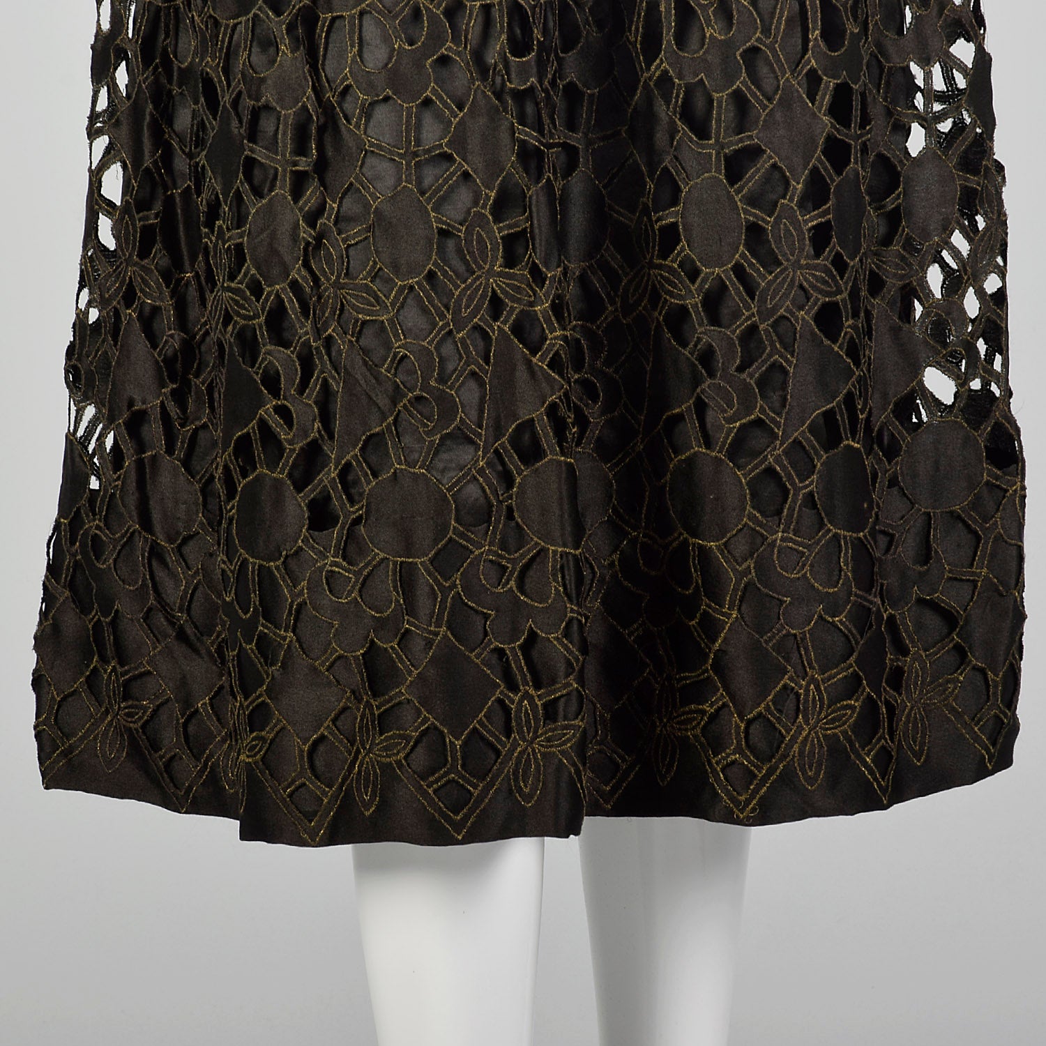 Medium 1920s Black Drop Waist Dress